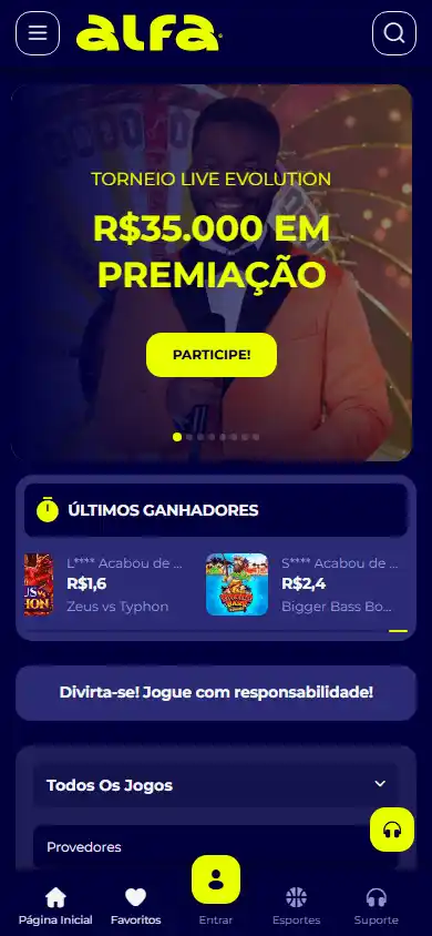 Alfa Casino screenshot 2