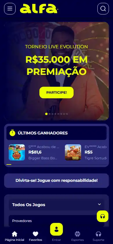 Alfa Casino screenshot 3