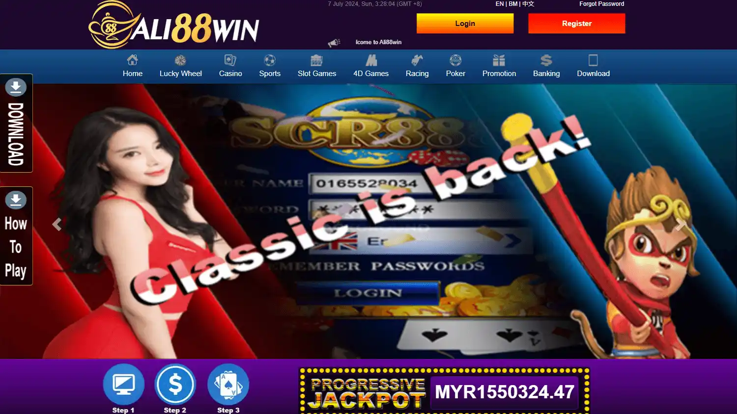 Ali88win Casino screenshot 1