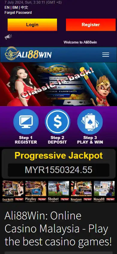 Ali88win Casino screenshot 4