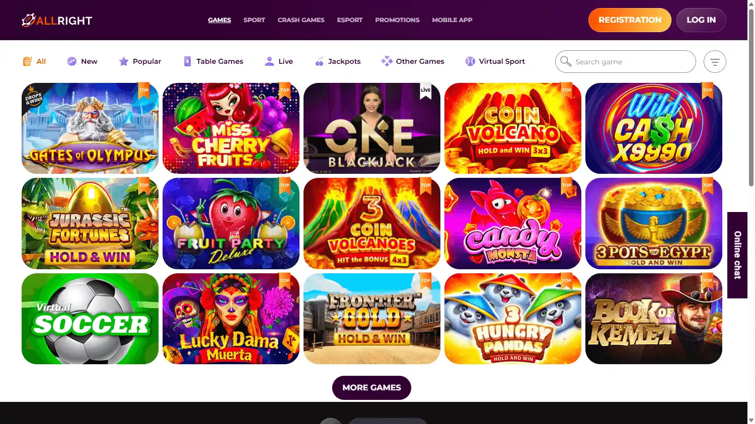 All Right Casino screenshot 2