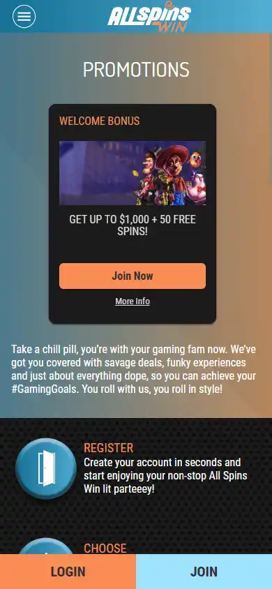 All Spins Win Casino screenshot 4
