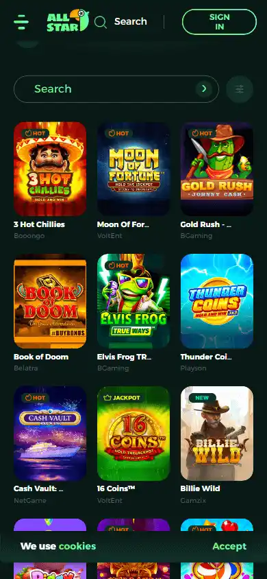 All Star Casino screenshot 4