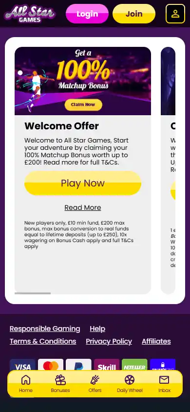 All Star Games Casino NZ screenshot 7