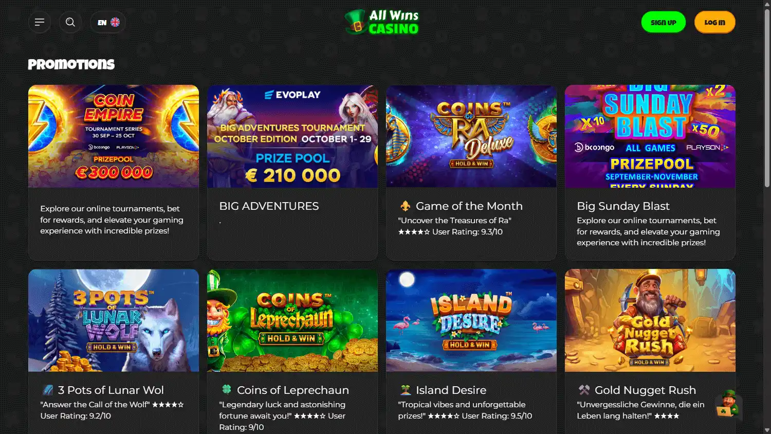 All Wins Casino screenshot 3