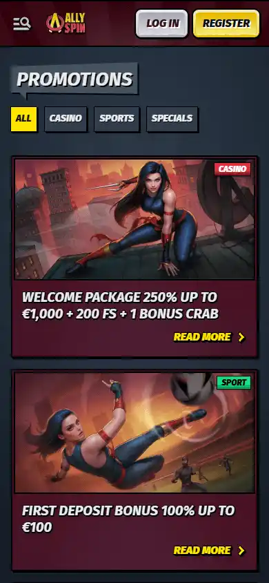 AllySpin Casino screenshot 6