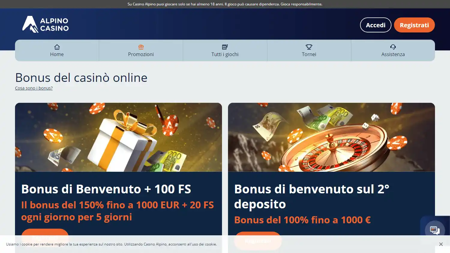 Alpino Casino screenshot 3