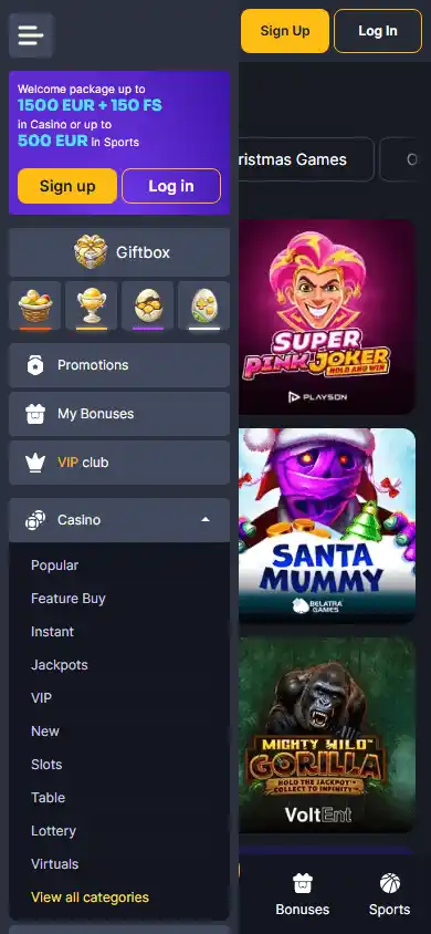 Altaris Casino screenshot 5