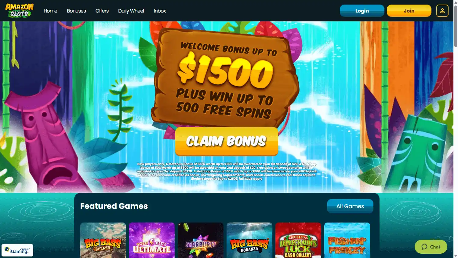 Amazon Slots Casino Ontario screenshot 1