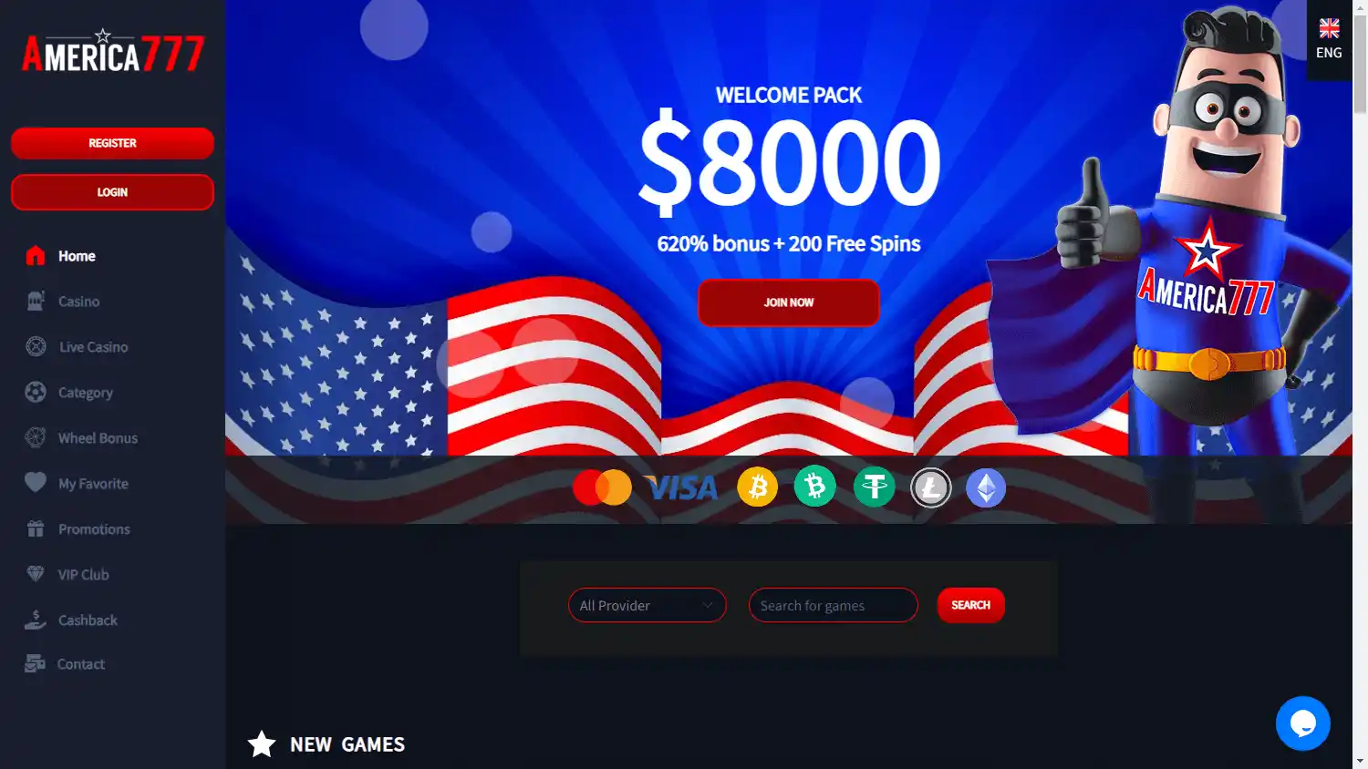 America777 Casino screenshot 1