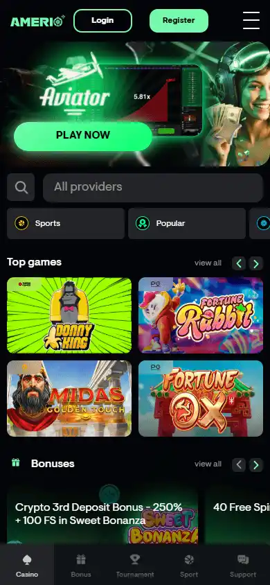Amerio Casino screenshot 4