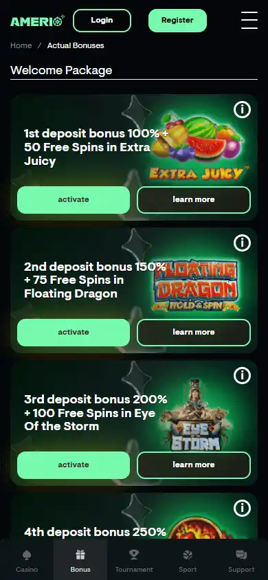 Amerio Casino screenshot 6