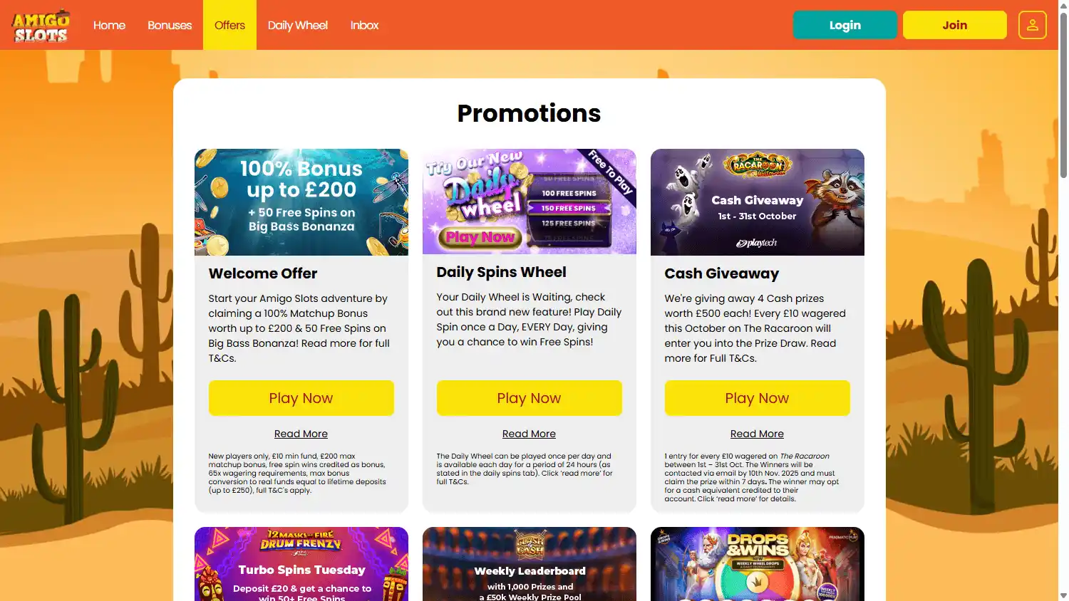 Amigo Slots Casino screenshot 3