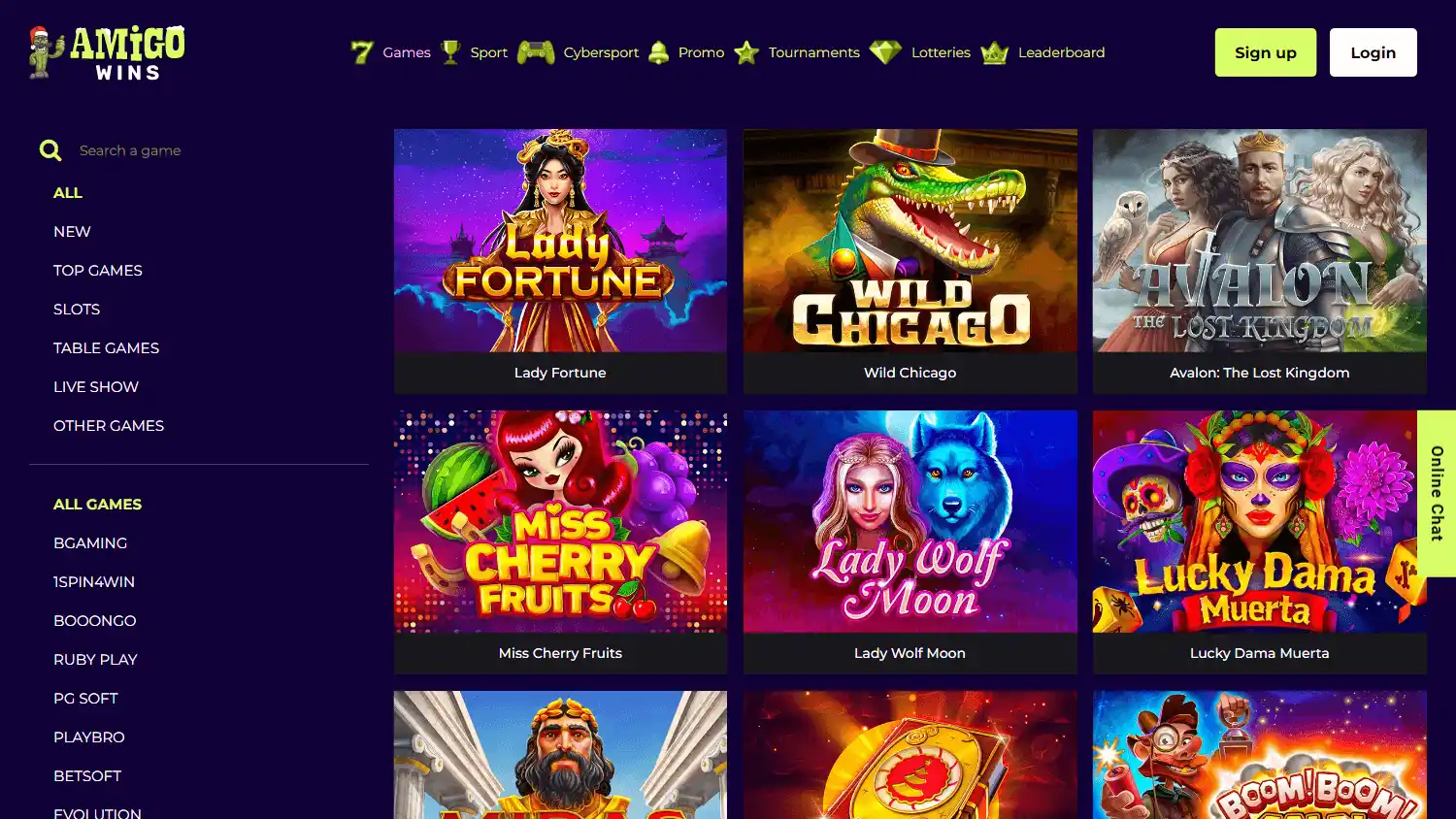 Amigo Wins Casino screenshot 2