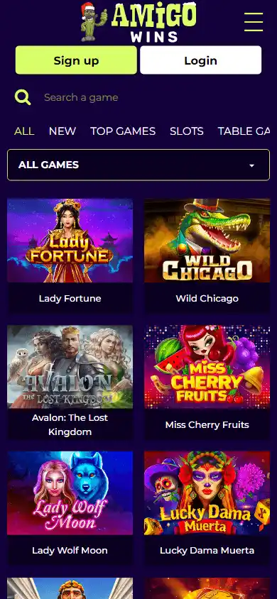 Amigo Wins Casino screenshot 4