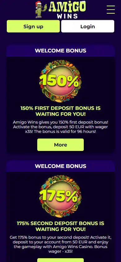 Amigo Wins Casino screenshot 5