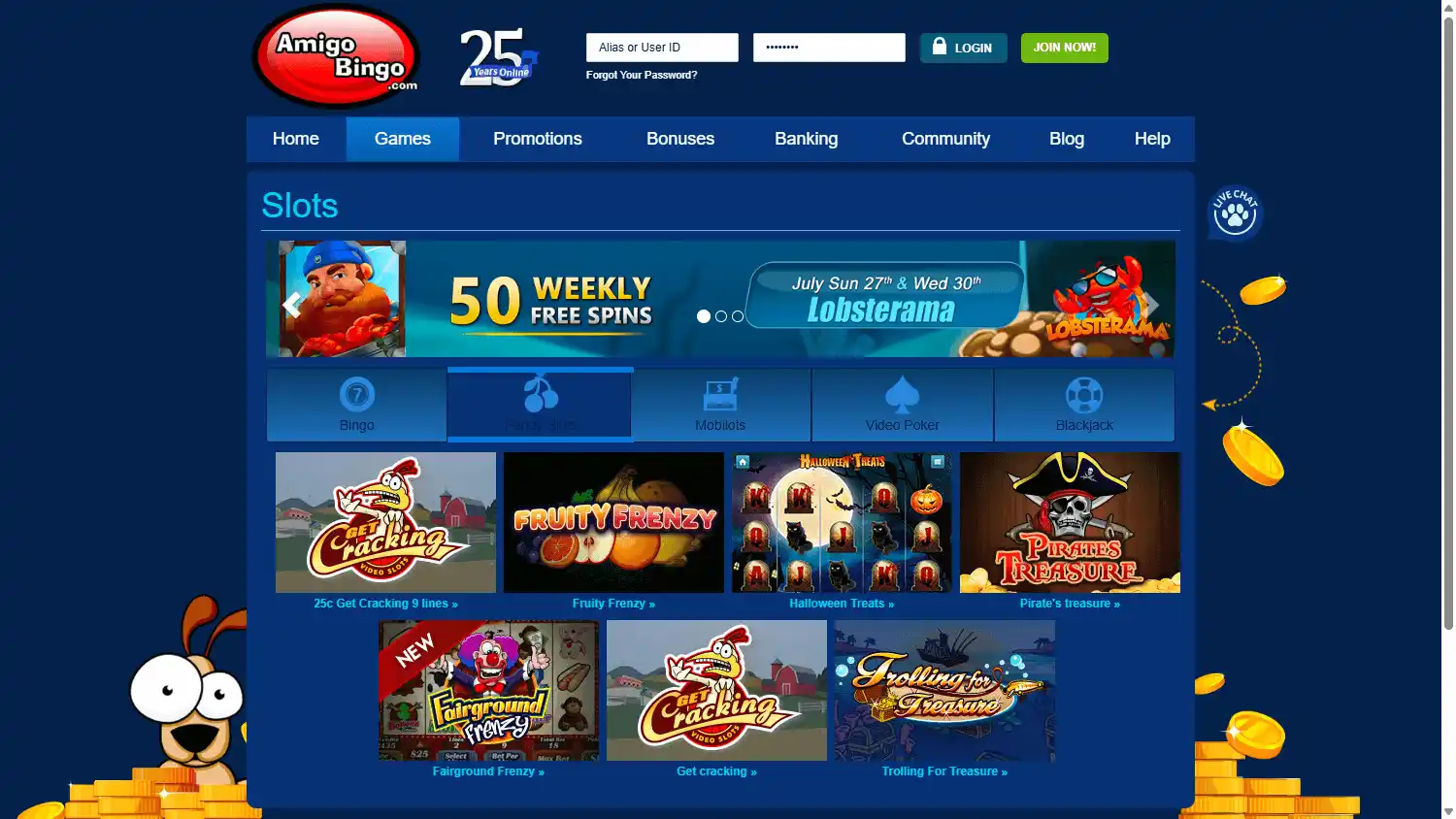 AmigoBingo Casino screenshot 2
