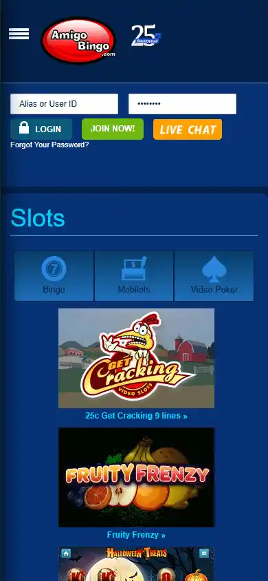 AmigoBingo Casino screenshot 5