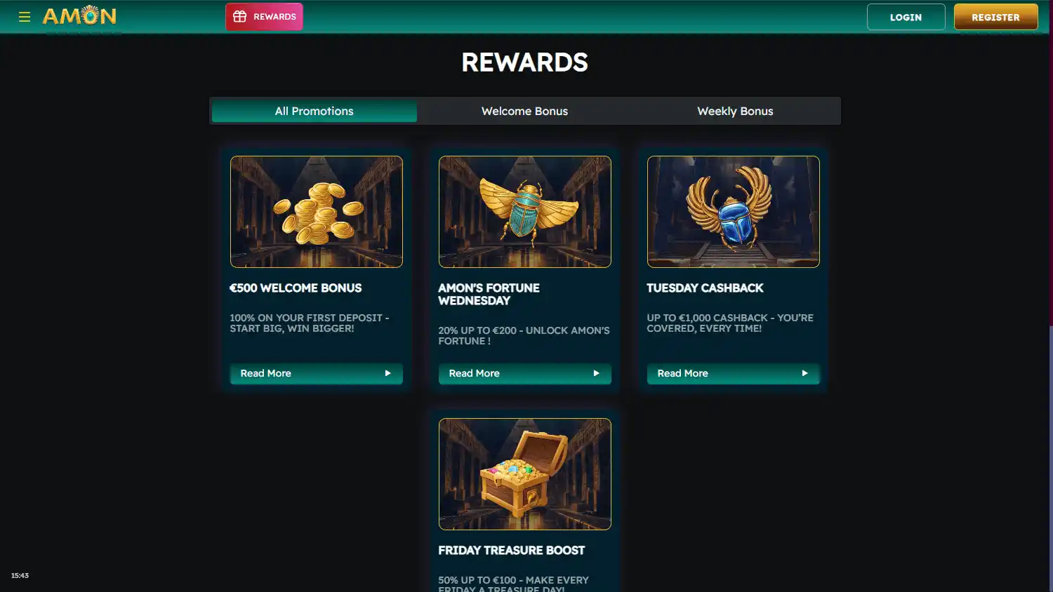 Amon Casino screenshot 3