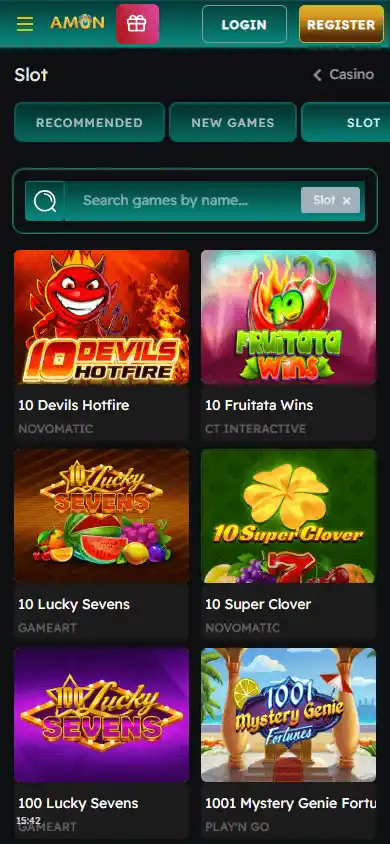 Amon Casino screenshot 5