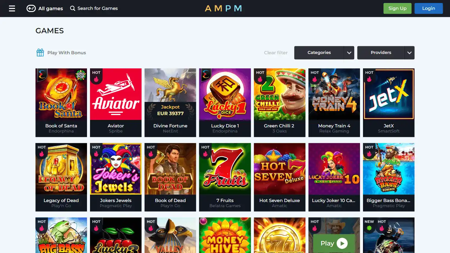 AMPM Casino screenshot 2