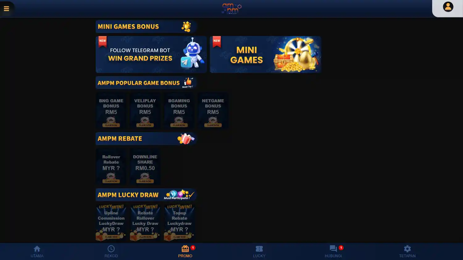 AMPM Wallet Casino screenshot 2