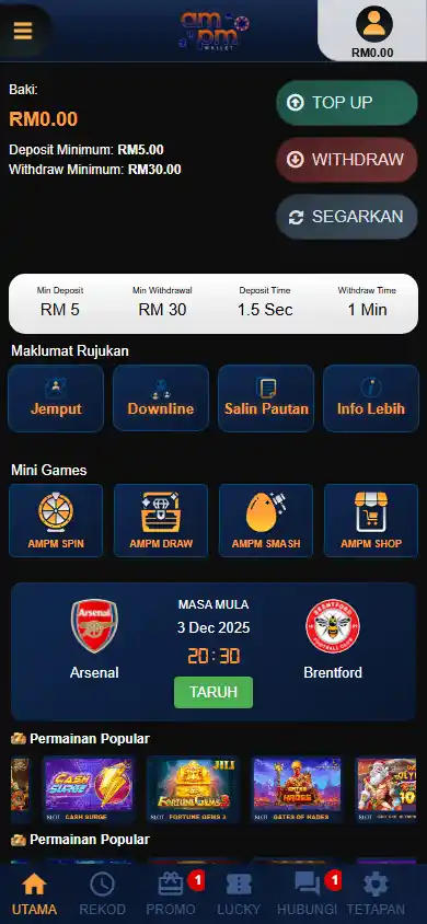 AMPM Wallet Casino screenshot 3