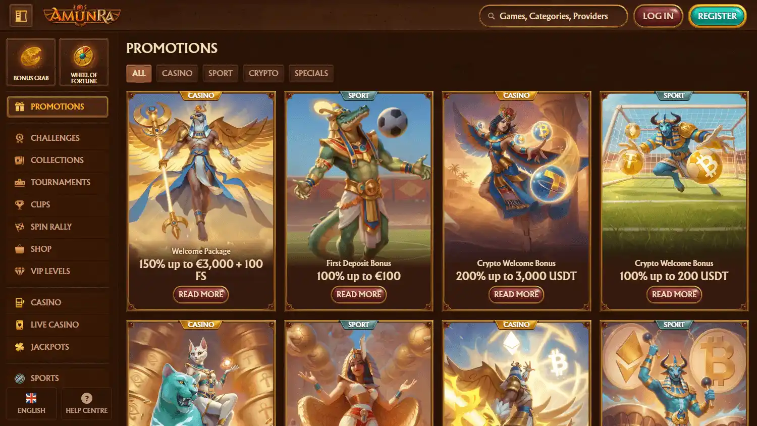 AmunRa Casino screenshot 3