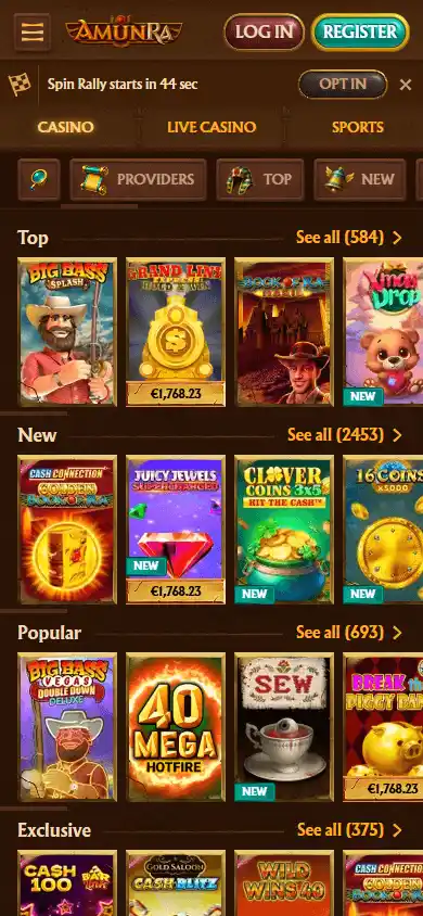 AmunRa Casino screenshot 5