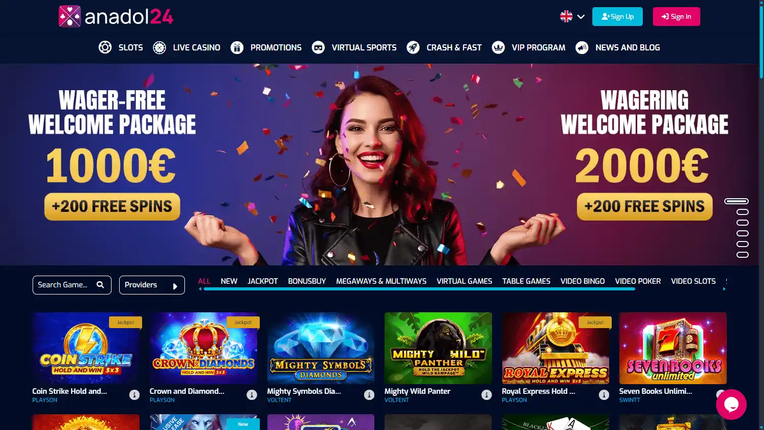 Anadol24 Casino screenshot 1