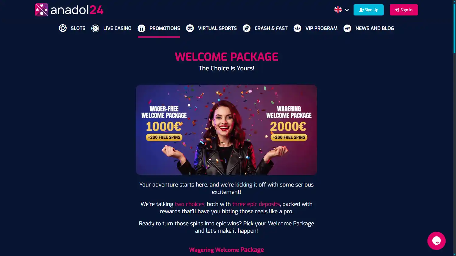 Anadol24 Casino screenshot 3