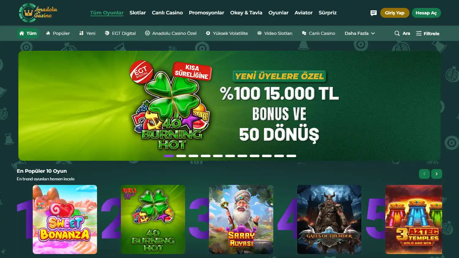 Anadolu Casino screenshot 1