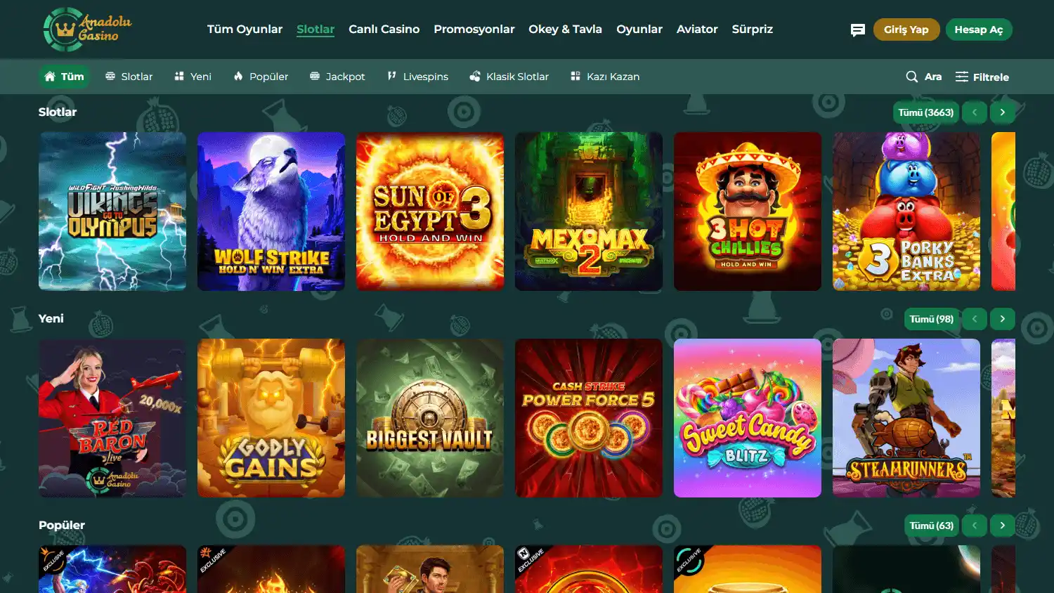Anadolu Casino screenshot 2