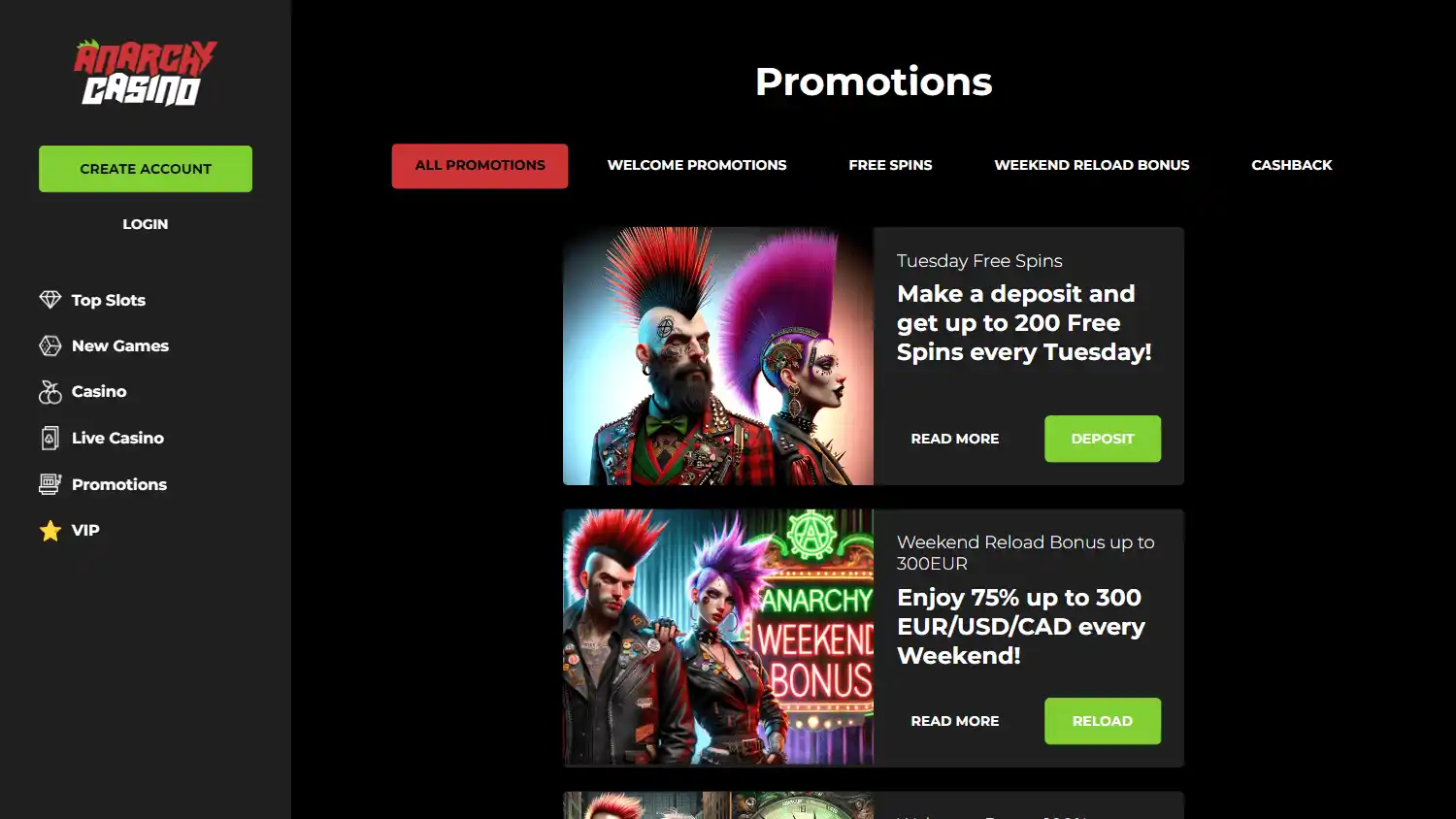 Anarchy Casino screenshot 3