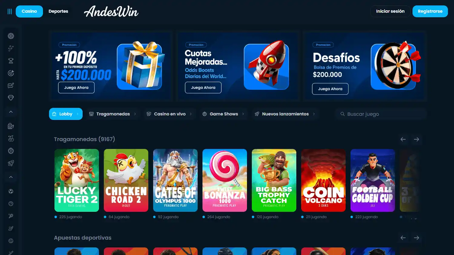 AndesWin Casino screenshot 1