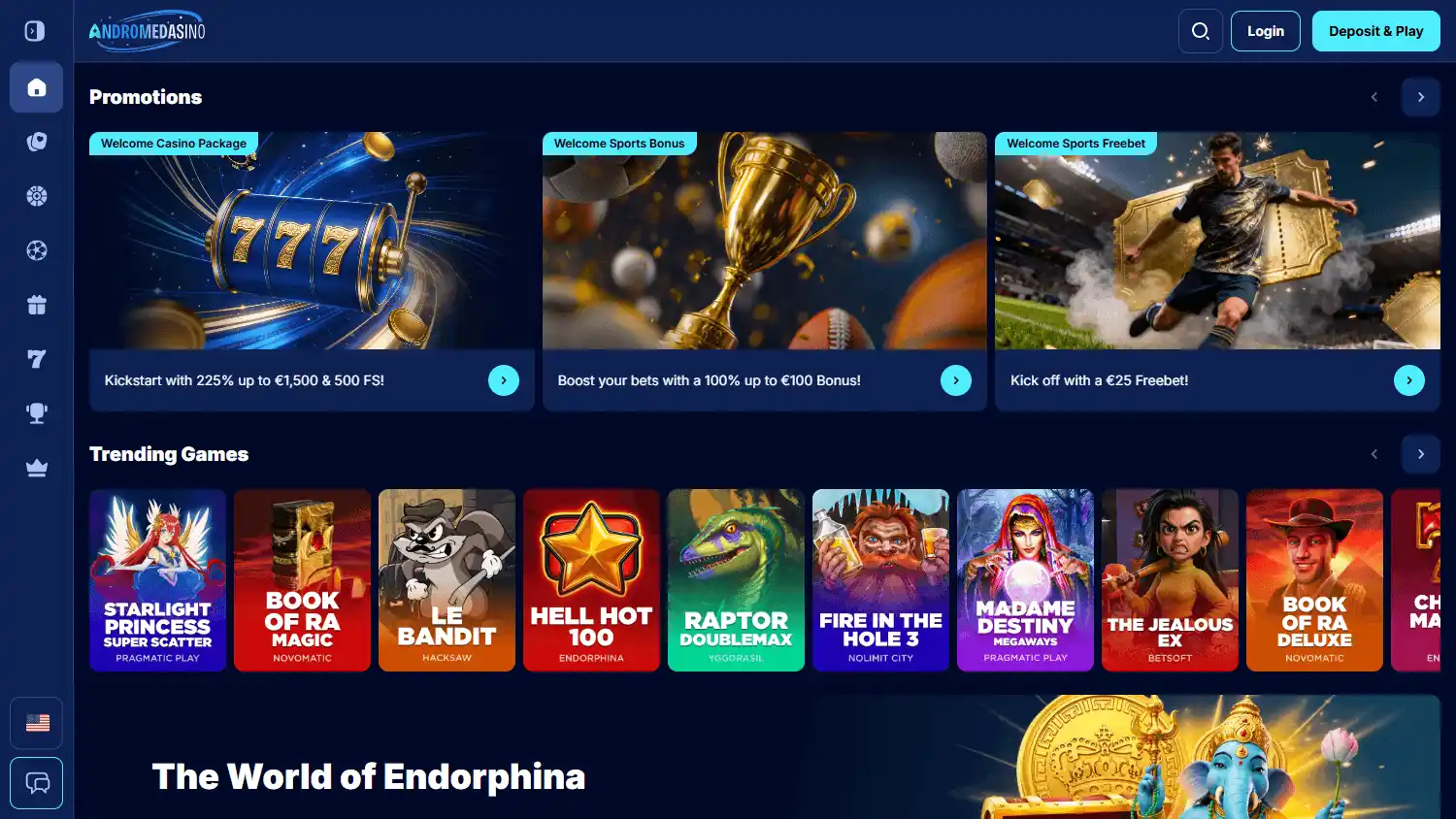 Andromedasino Casino screenshot 1
