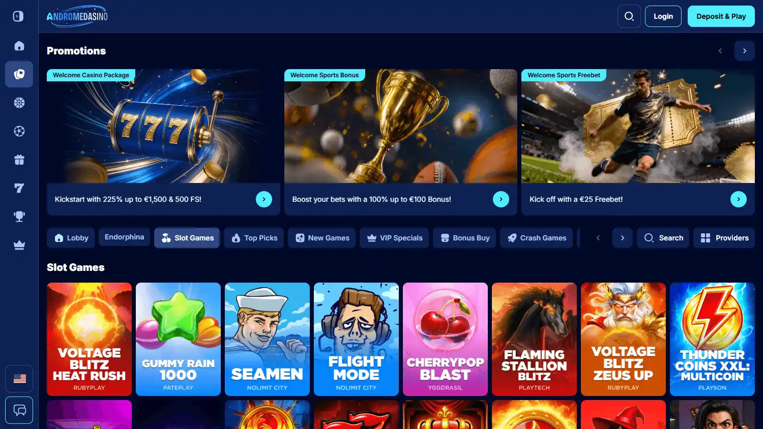 Andromedasino Casino screenshot 2
