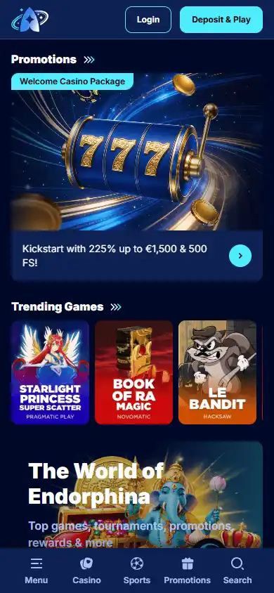 Andromedasino Casino screenshot 4