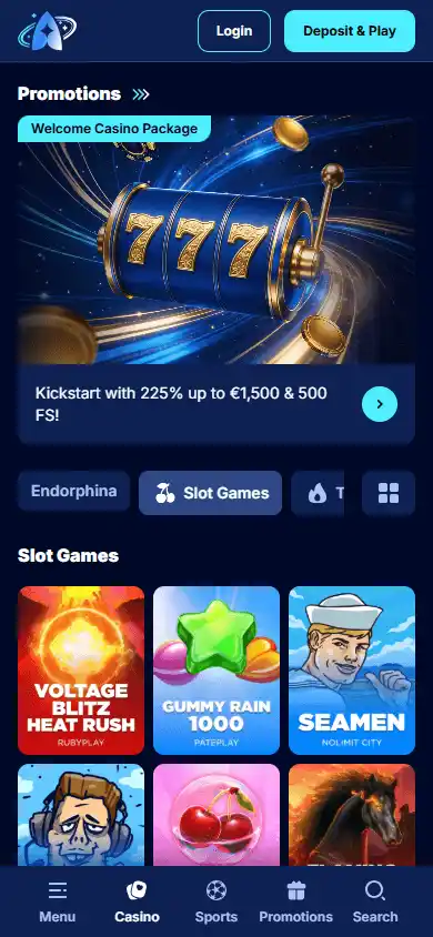 Andromedasino Casino screenshot 5
