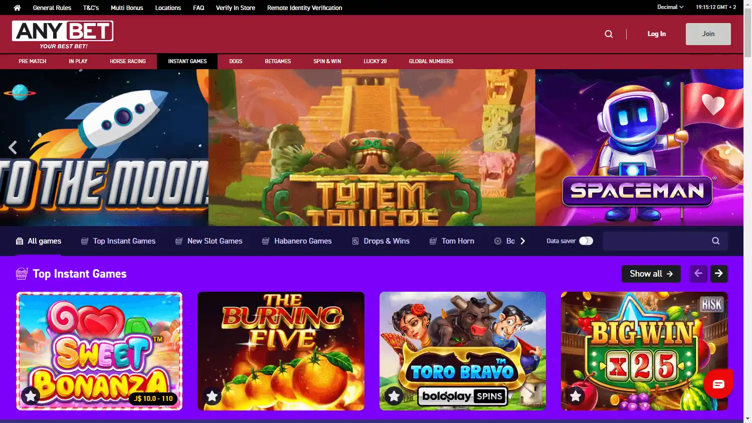 Anybet Casino screenshot 2