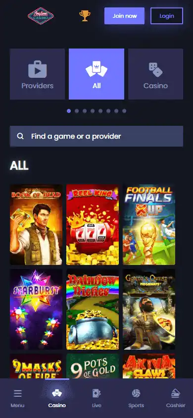 AnyTime Casino screenshot 5
