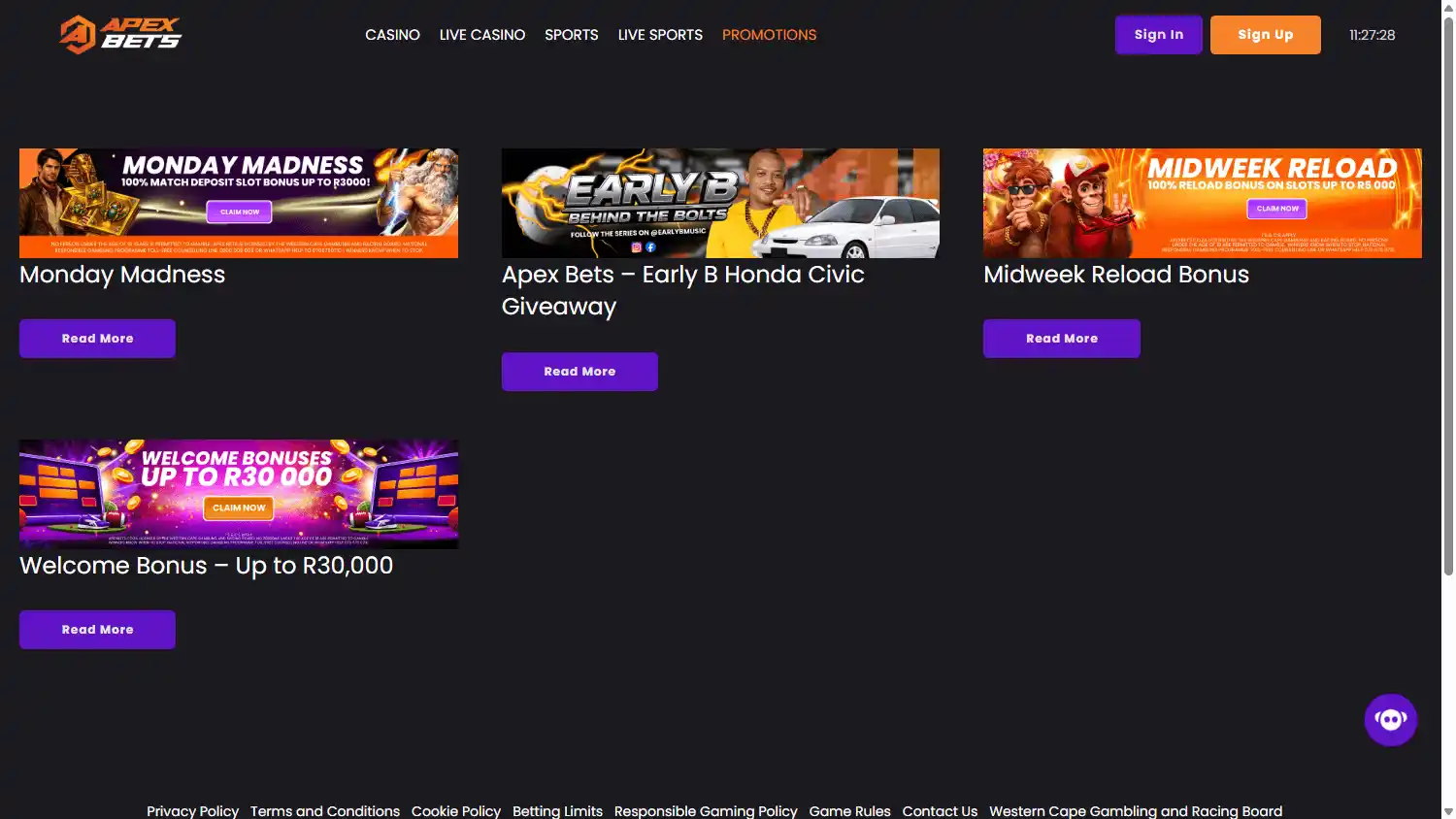 ApexBets Casino screenshot 3
