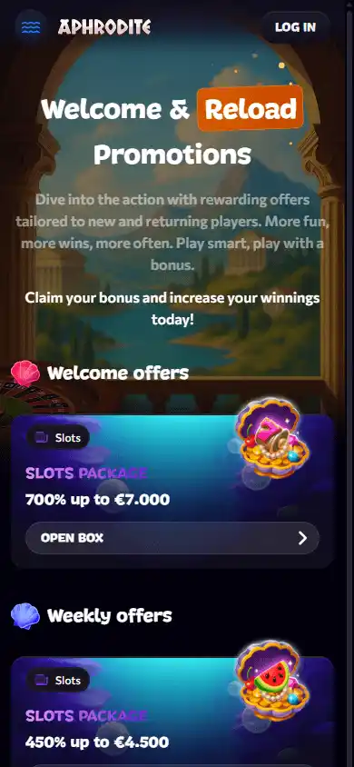 Aphrodite Casino screenshot 6