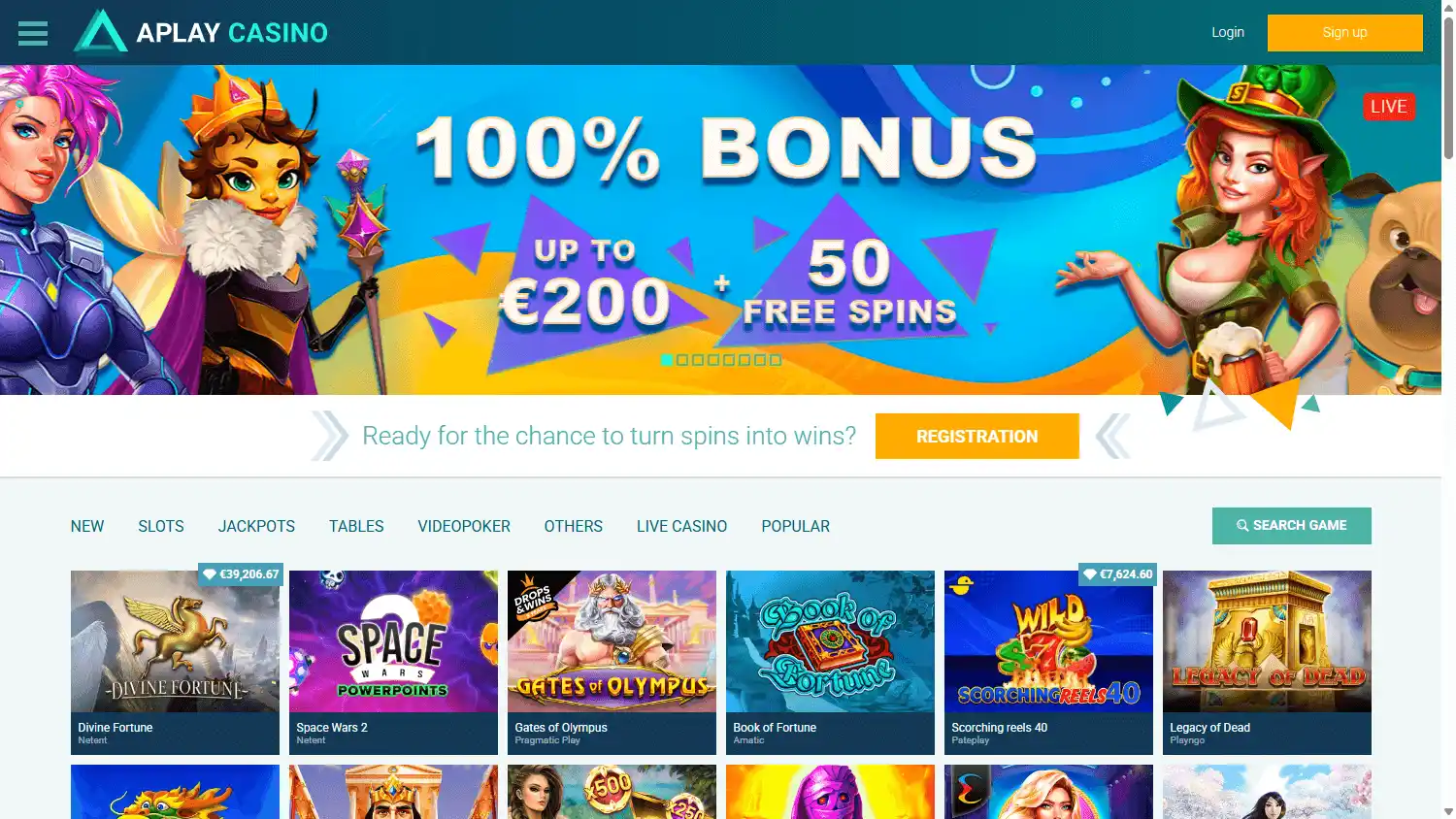 APlay Casino screenshot 1