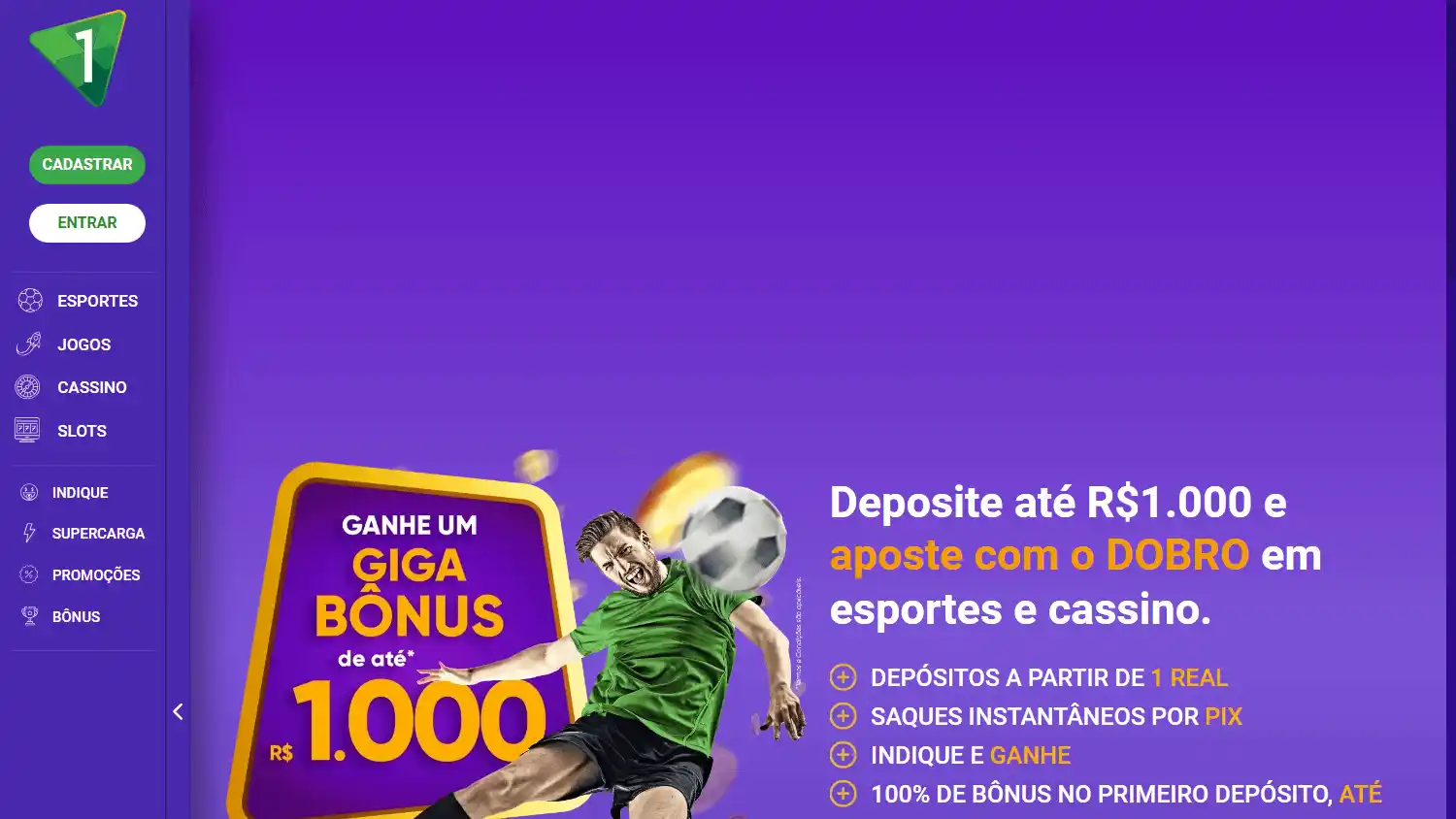 Aposta1 Casino screenshot 1