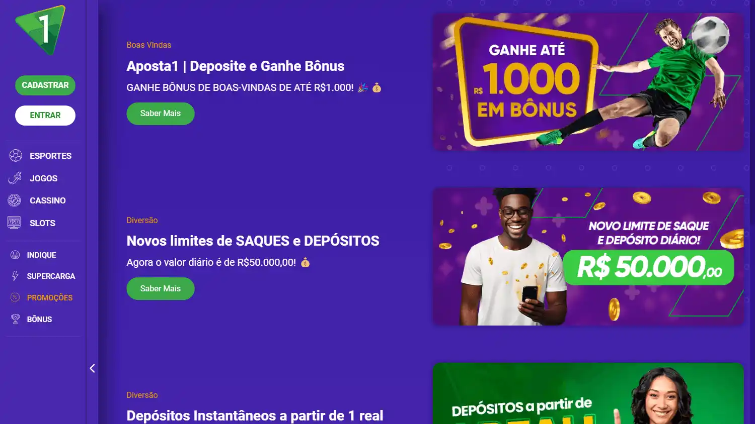 Aposta1 Casino screenshot 3