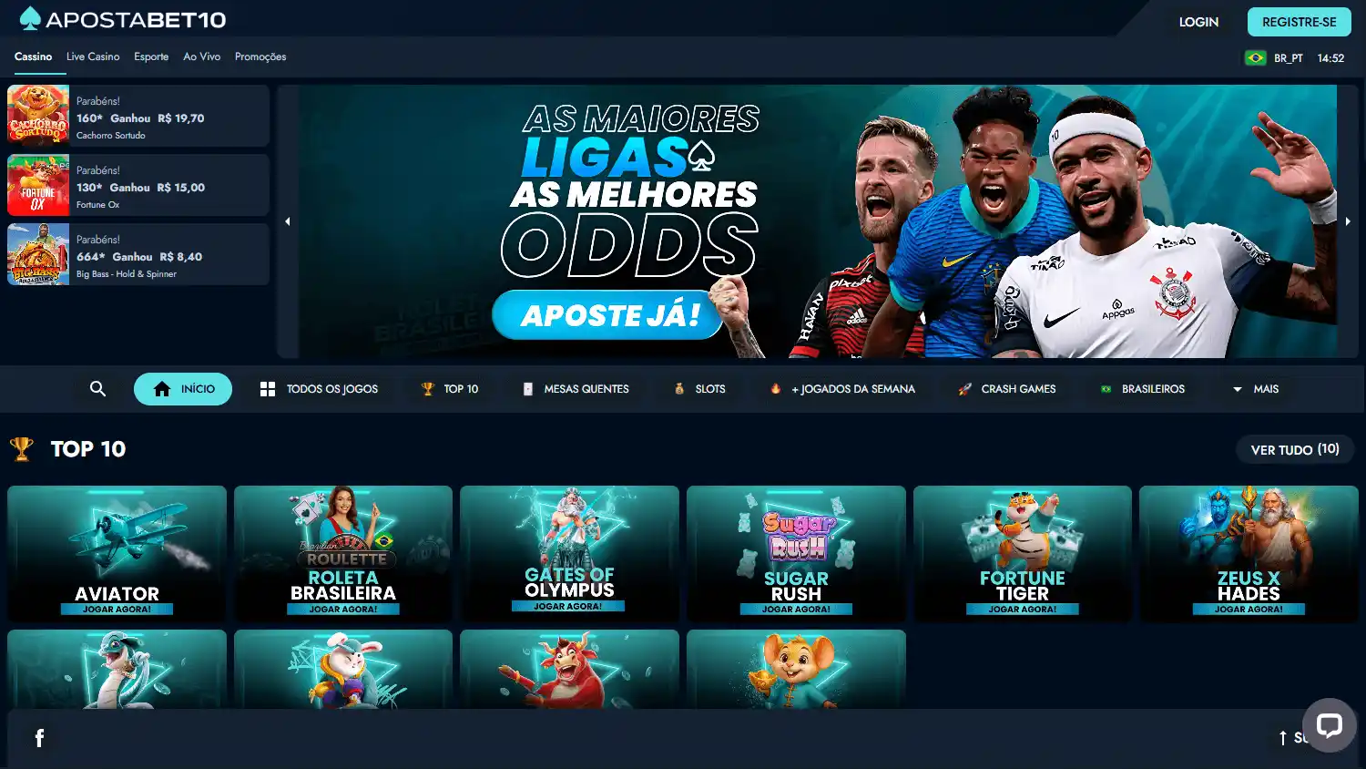 Apostabet10 Casino screenshot 1