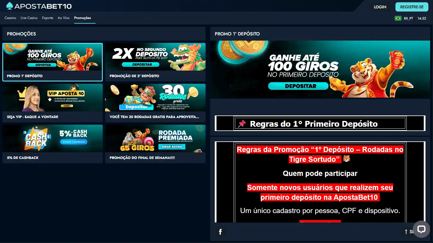 Apostabet10 Casino screenshot 2