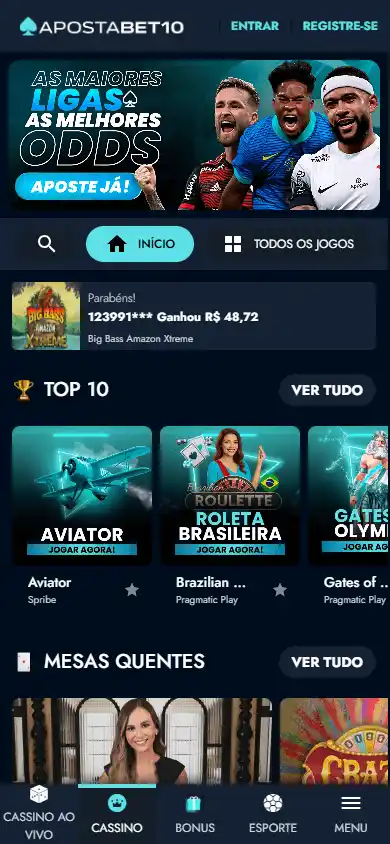 Apostabet10 Casino screenshot 3