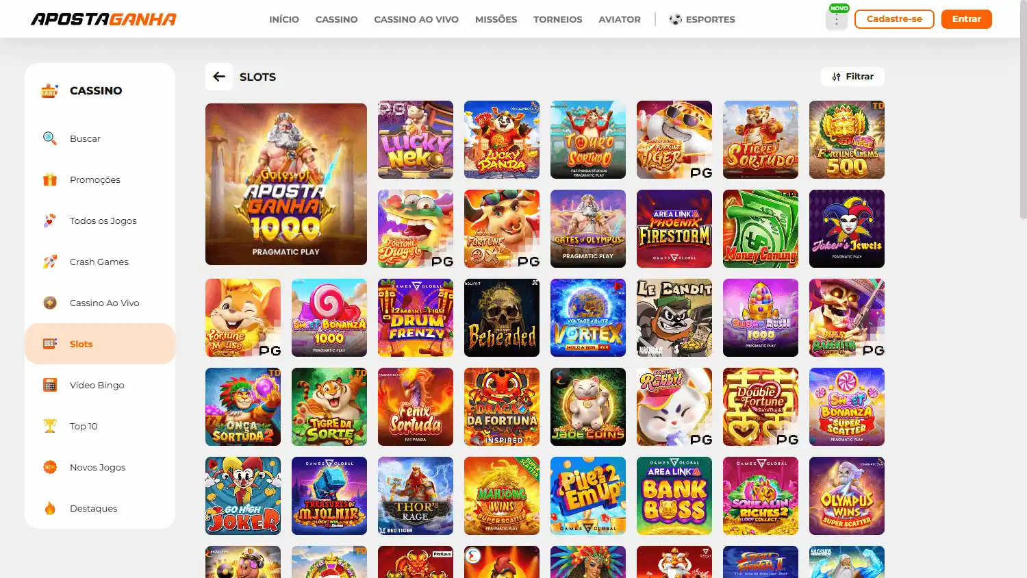 ApostaGanha Casino screenshot 2